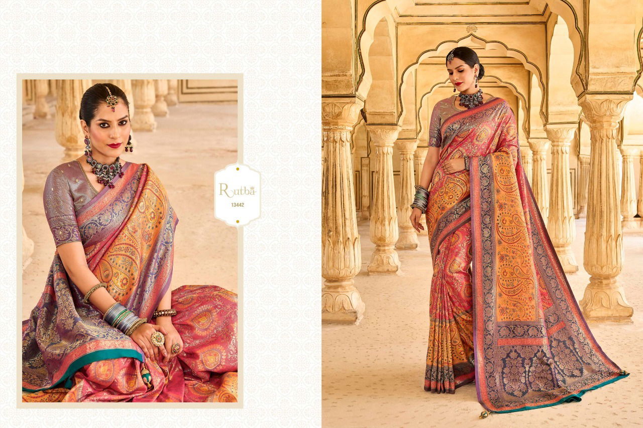 Kg Rutba Vol 5 Designer Kanjivaram Heavy Wedding Wear Wholesale Silk Sarees